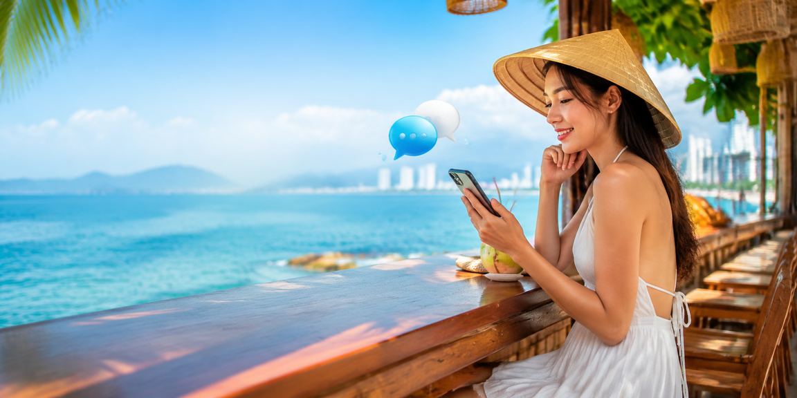 Người chơi đang thưởng thức trò chơi casino mới trên điện thoại tại Nha Trang